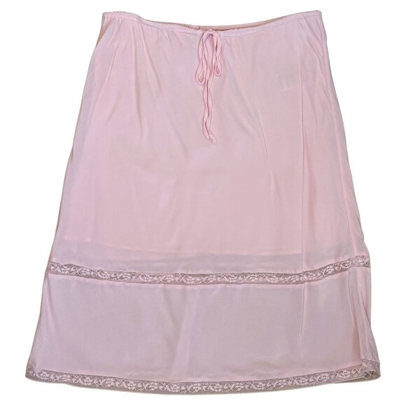 Rouje X J.Crew Poème Porcelain Pink Lace Insert Skirt $128 EUC S - Picture 2 of 6